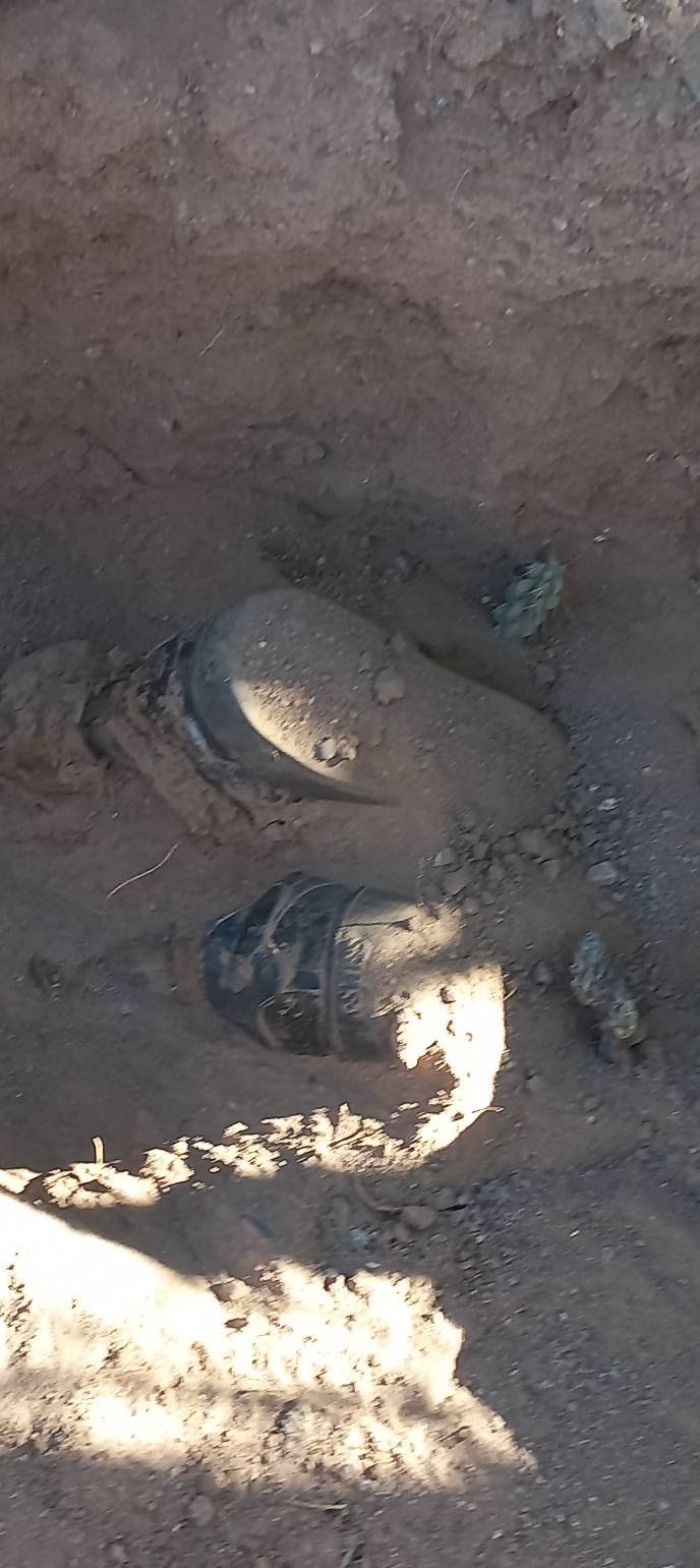 Colectivos y autoridades procesan el hallazgo de restos óseos en Guaymas, Sonora.