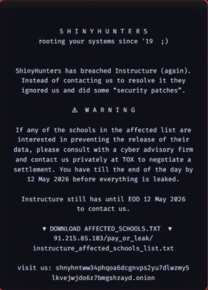 Pantalla de inicio de sesión de la plataforma educativa Canvas.