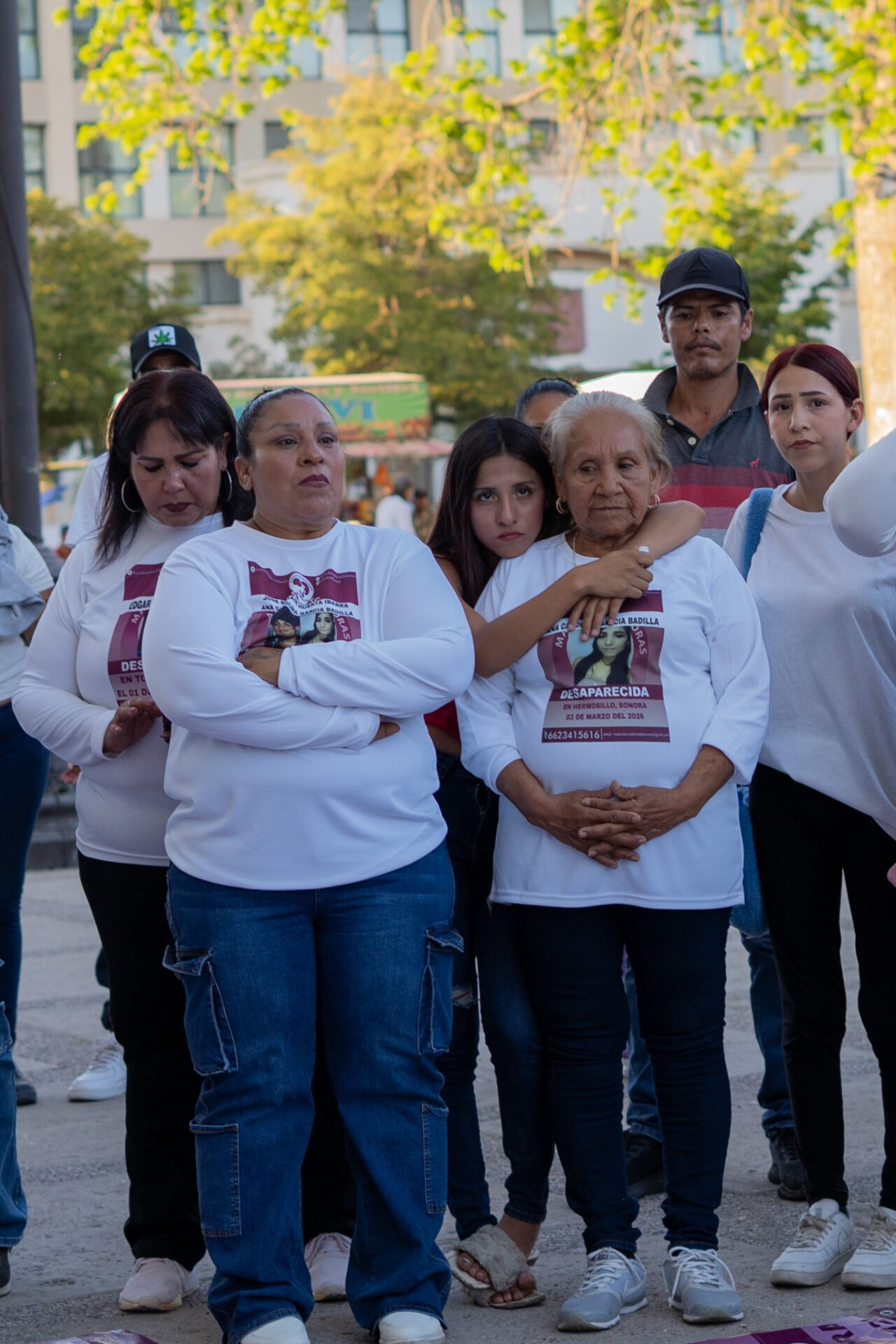 Integrantes del colectivo Madres Buscadoras de Sonora participan en una marcha para exigir a las autoridades agilizar la búsqueda de sus familiares desaparecidos, en Hermosillo, estado de Sonora, México, el 9 de mayo de 2026.