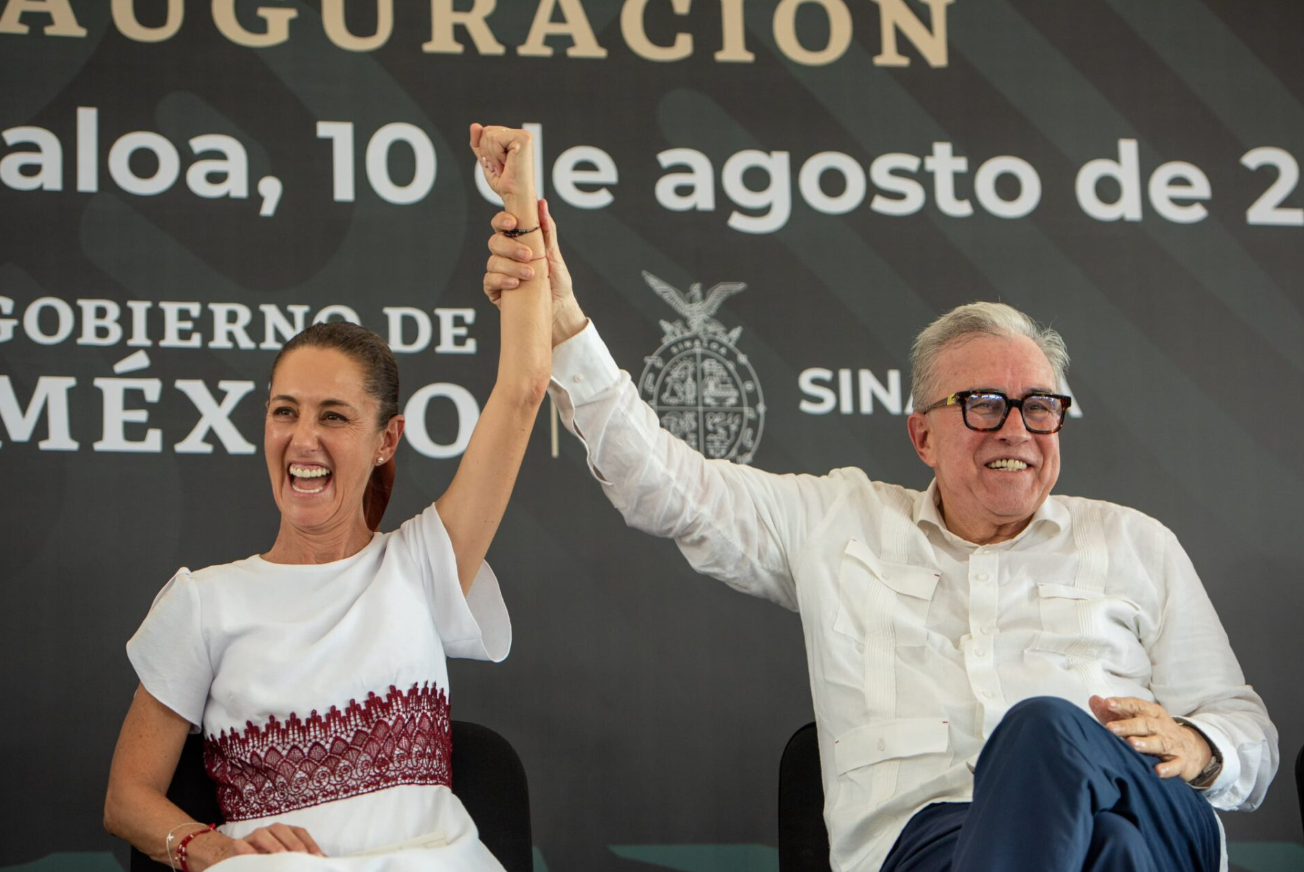 La presidenta Claudia Sheinbaum Pardo durante su conferencia matutina en Palacio Nacional, en la Ciudad de México.