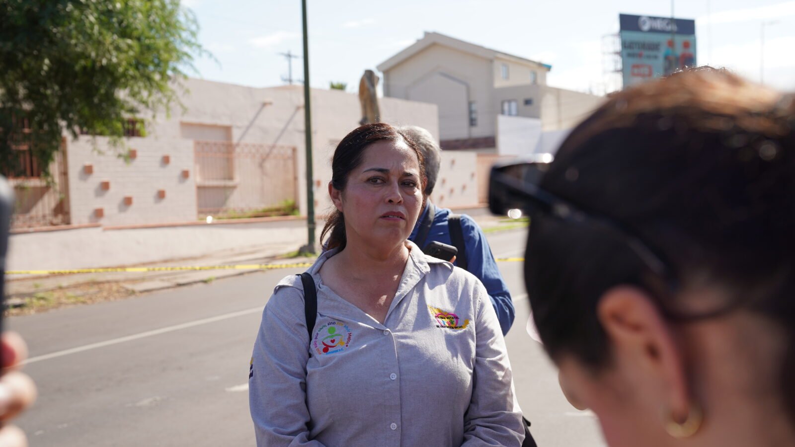 Lizeth Villalobos, presidenta de Covafam, durante su participación en la protesta ciudadana. | Santiago Fontes / Soma Media