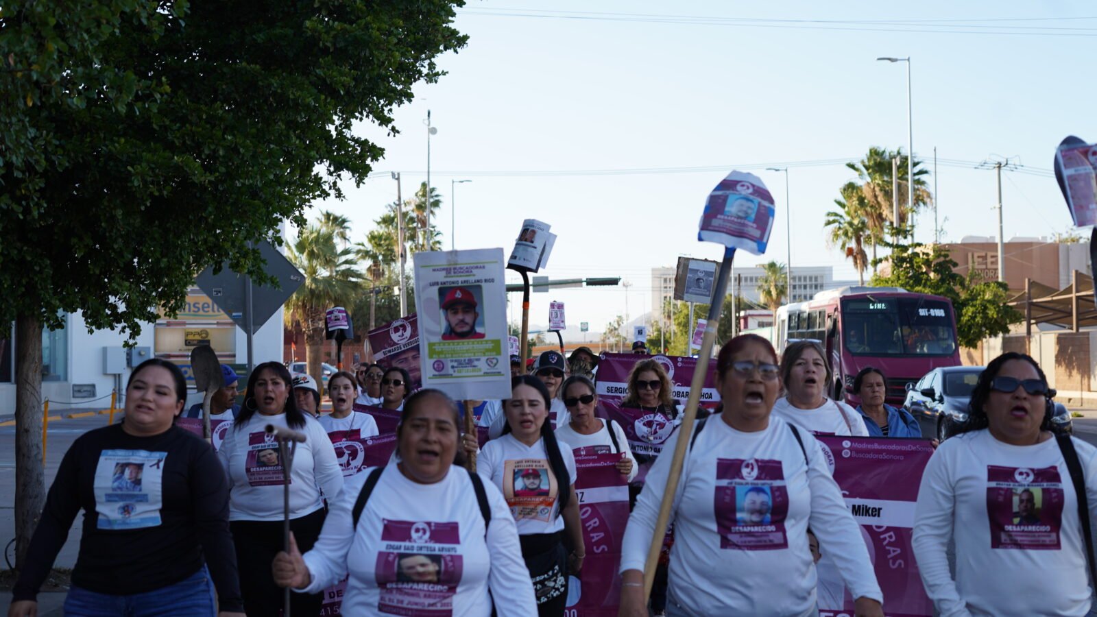 Cartel oficial de la convocatoria para la marcha pacífica del 30 de agosto organizada por Madres Buscadoras de Sonora.